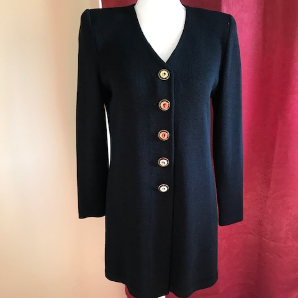 St John Basic Long Soft Knit Jacket